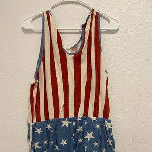 American Flag Romper XL